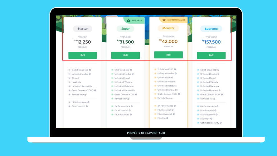 cara membeli hosting dan domain