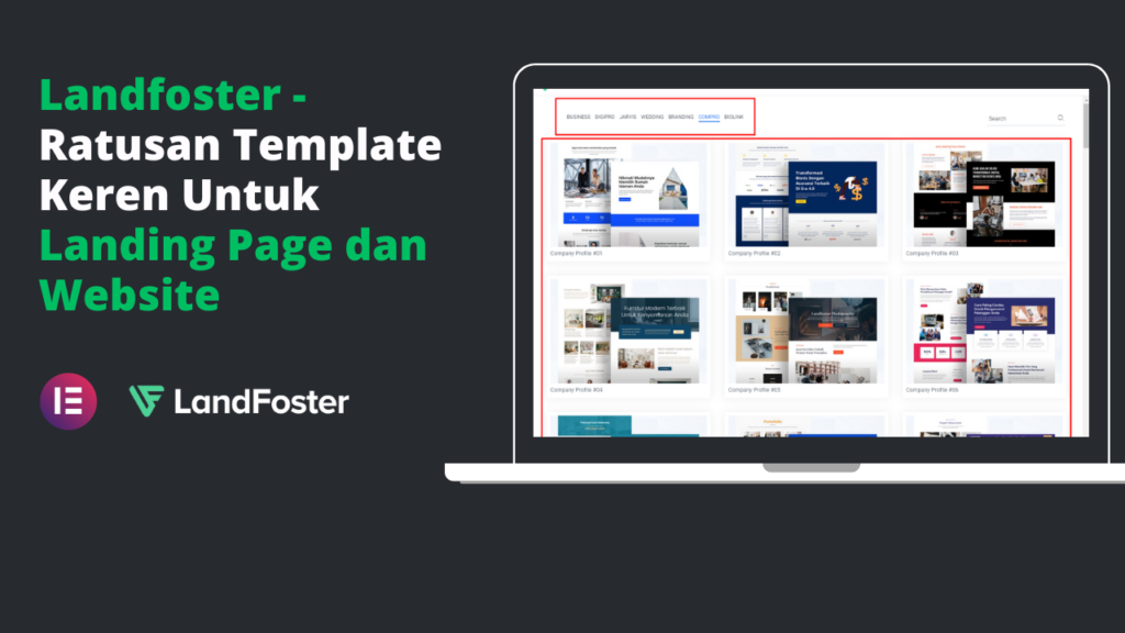 Landfoster - Ratusan Template Keren Untuk Landing Page dan Website